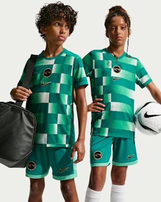 Nike サッカーウェアセット Kylian Mbappe 150cm(M) Kylian Mbappé Academy Big Kids' Dri-FIT Short-Sleeve Soccer Top